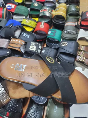 Original CAT Cross-Strap Leather Sandals