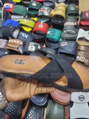 Original CAT Cross-Strap Leather Sandals