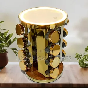 16-Jar Rotating Spice Rack Tower
