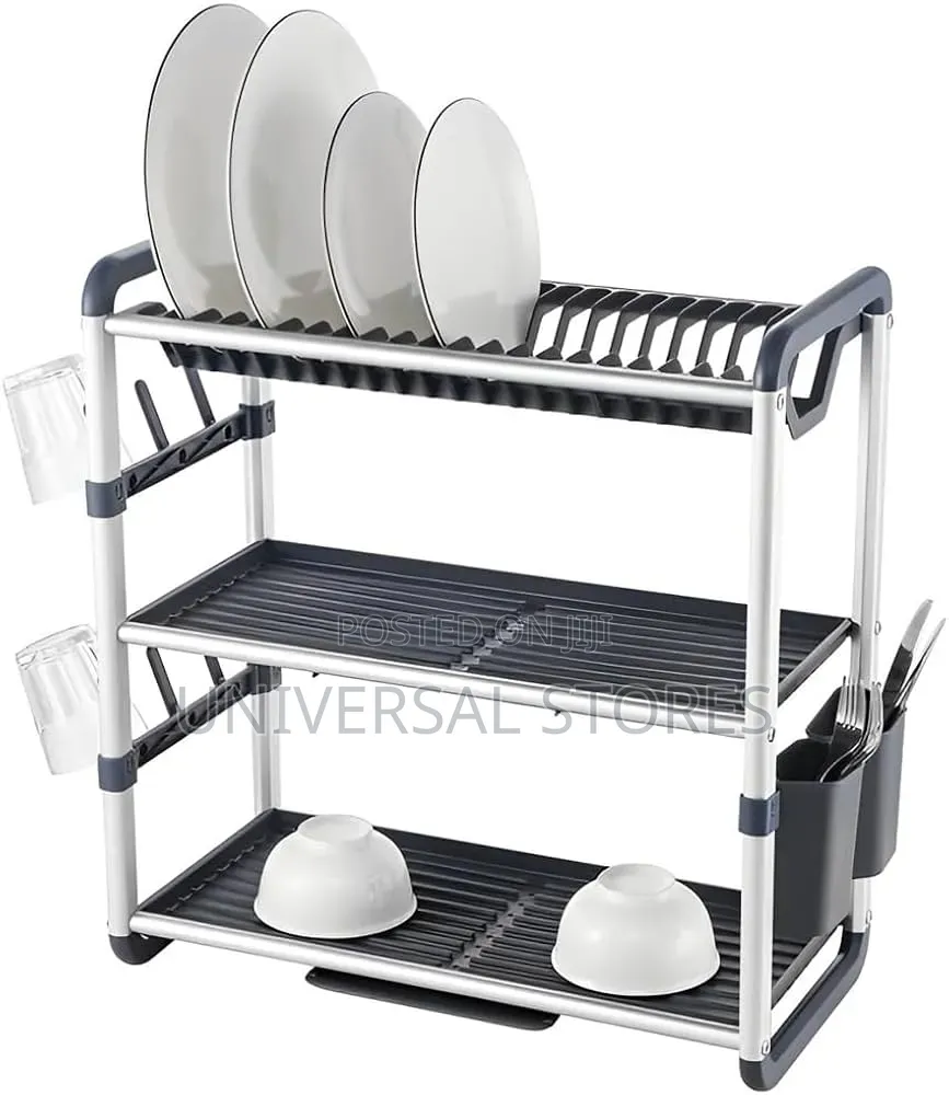 Shu Bin 3-Tier Aluminum Dish Rack (Model Sx-841)