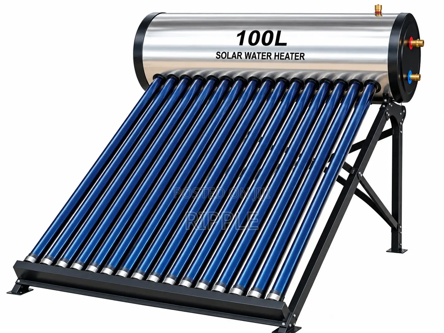 100l Solar Water Heater Vacuum Tube Hot Water System Uganda