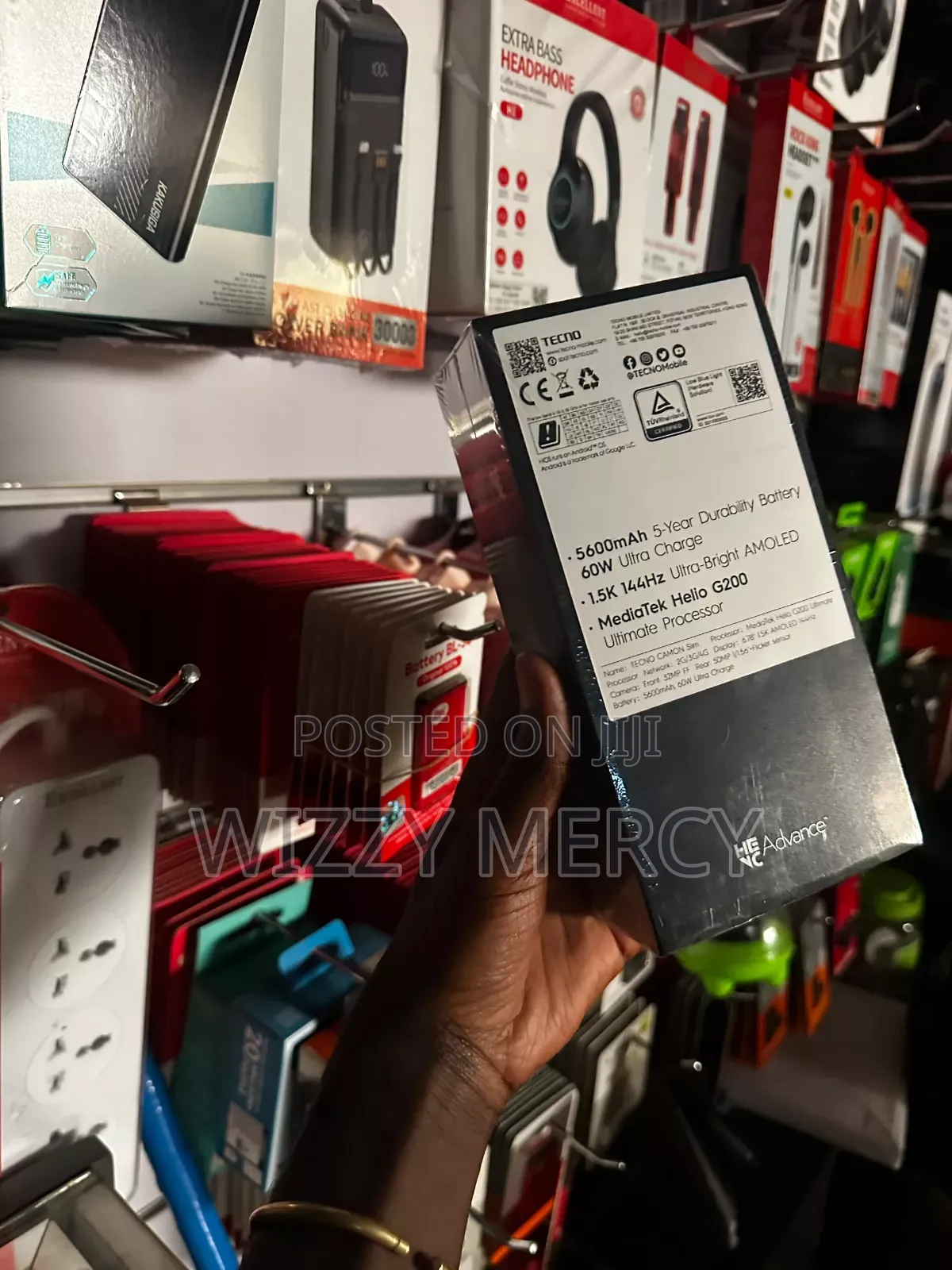 New Tecno Camon Slim 256 GB Black