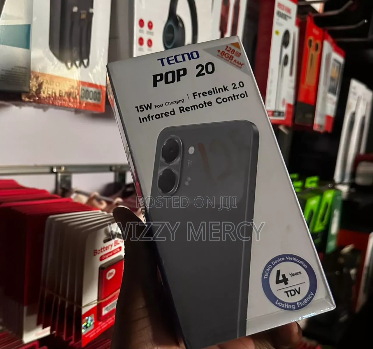 New Tecno Pop 20 128 GB Gray