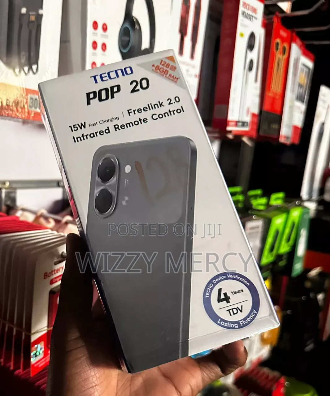 New Tecno Pop 20 128 GB Silver