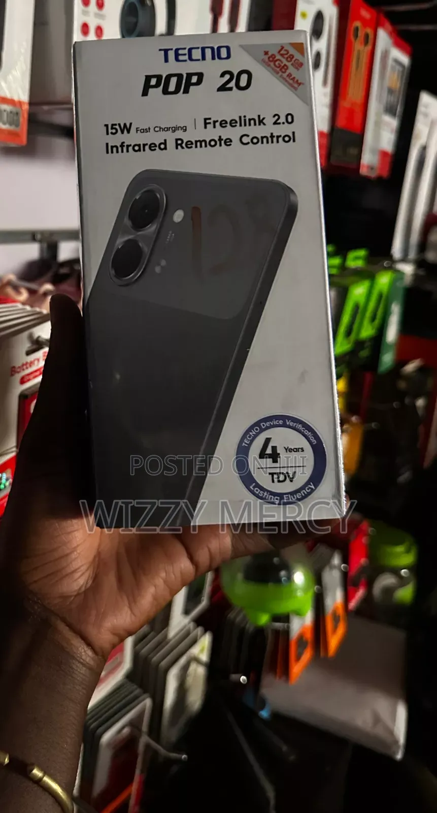 New Tecno Pop 20 128 GB Black