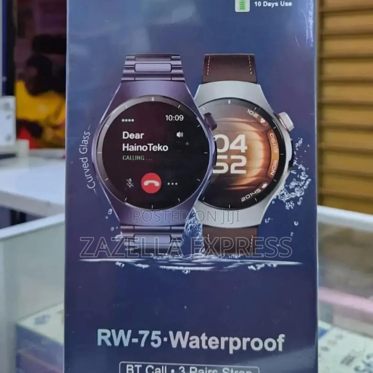 Haino Teko RW75 (RW-75) Waterproof Smart Watch With Curved AMOLED