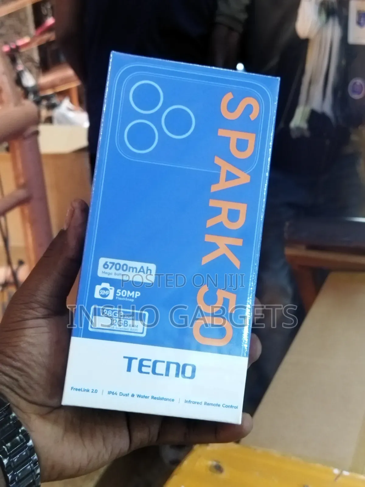New Tecno Spark 50 128 GB Black