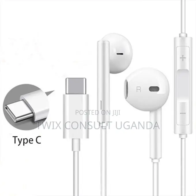 USB Type-C in-Ear Earphones – Wired Headset With Microphone
