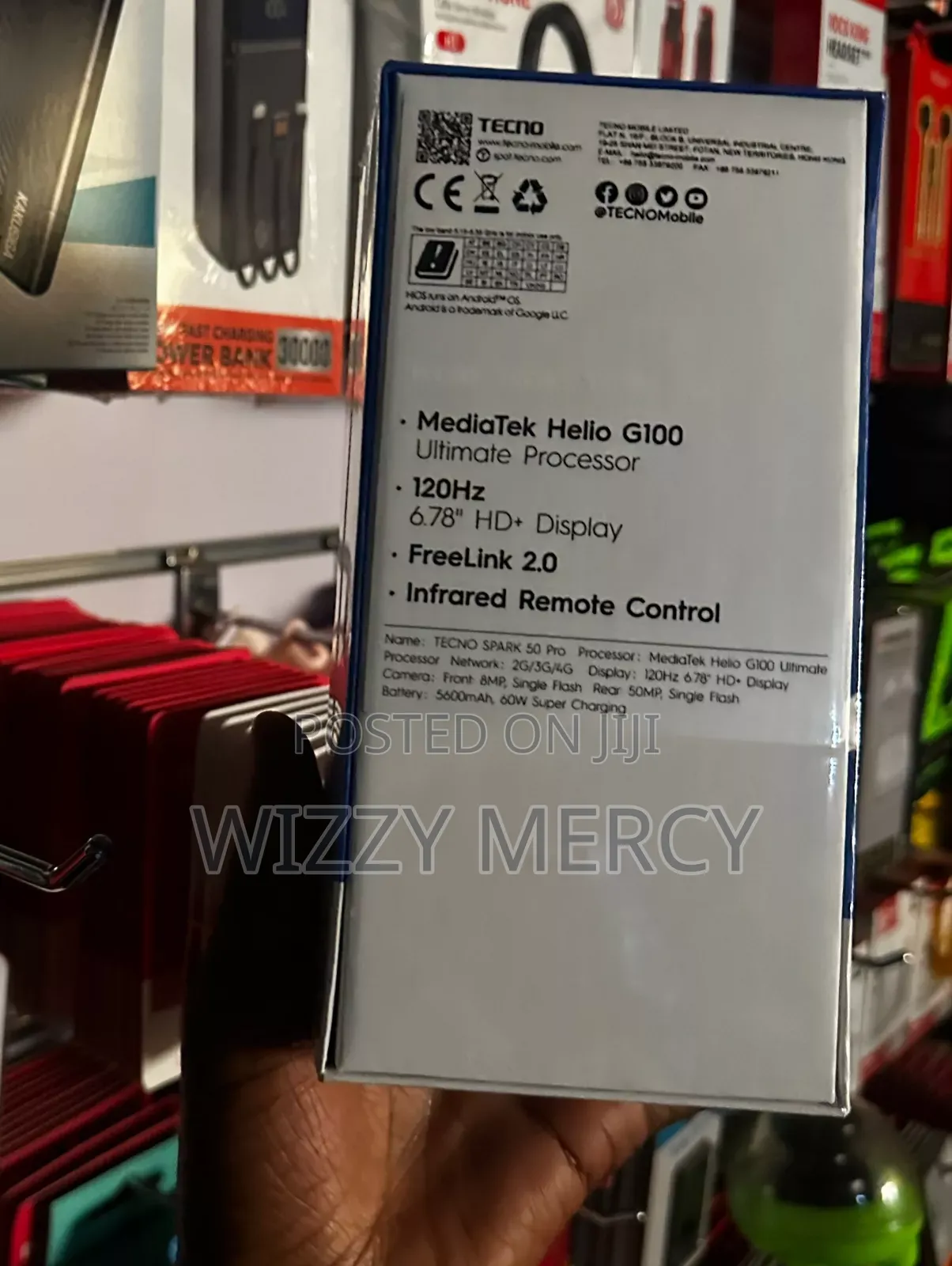 New Tecno Spark 50 Pro 256 GB Black