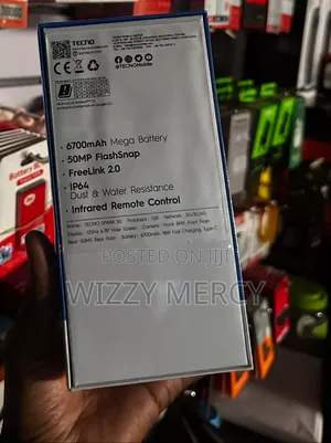 New Tecno Spark 50 128 GB Black