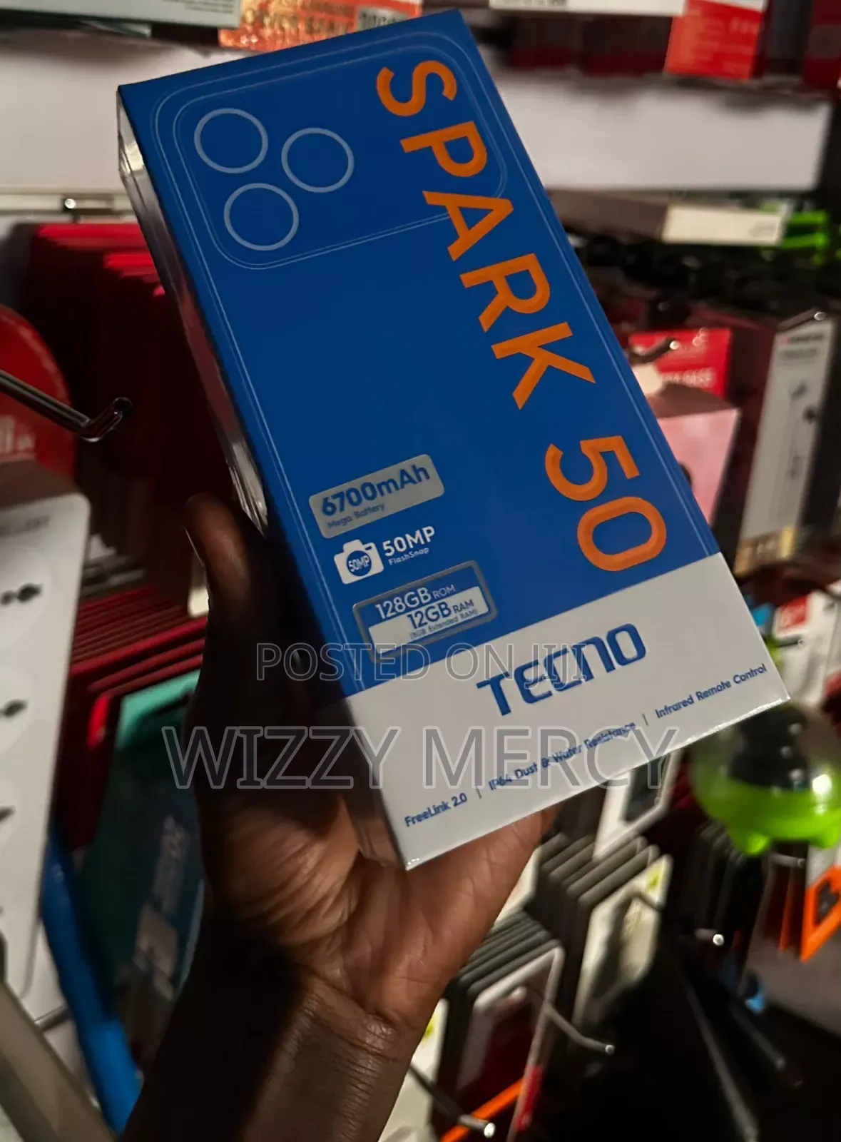 New Tecno Spark 50 128 GB Black