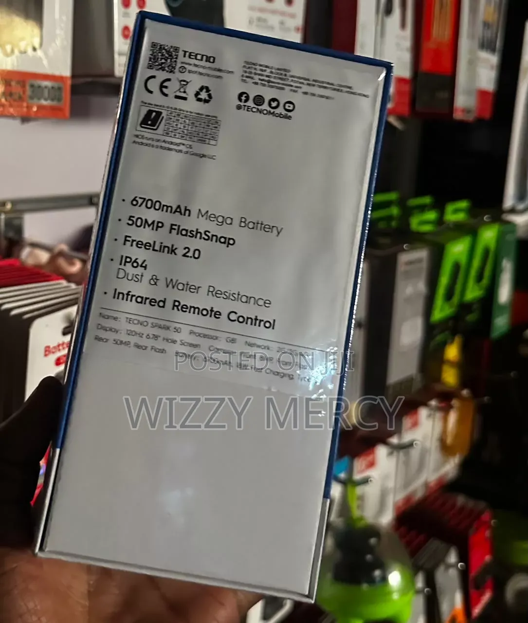 New Tecno Spark 50 128 GB Blue