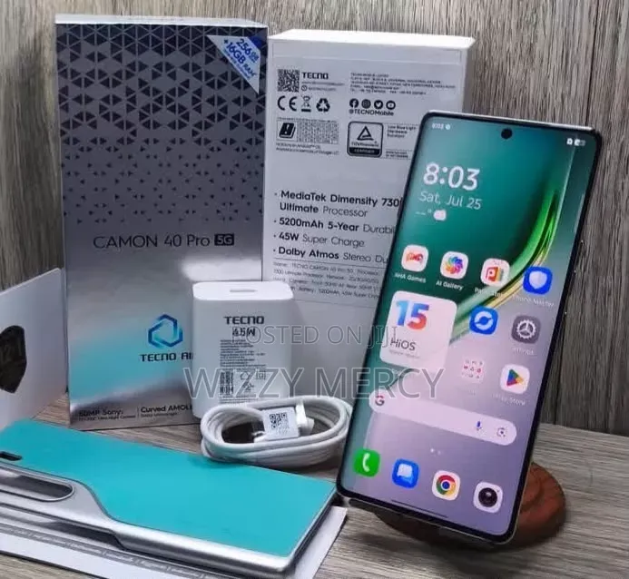 New Tecno Camon 40 Pro 4G 256 GB Green