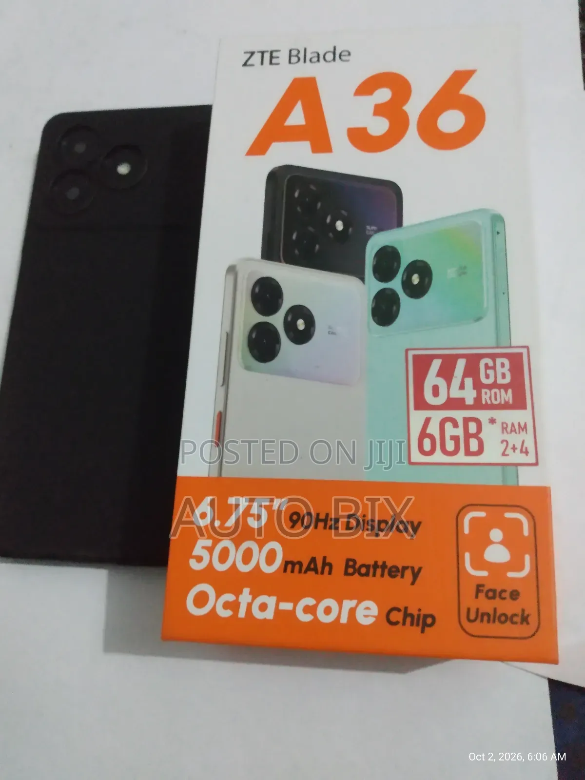 New ZTE Blade A36 64 GB Black