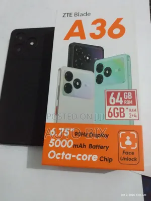 New ZTE Blade A36 64 GB Black