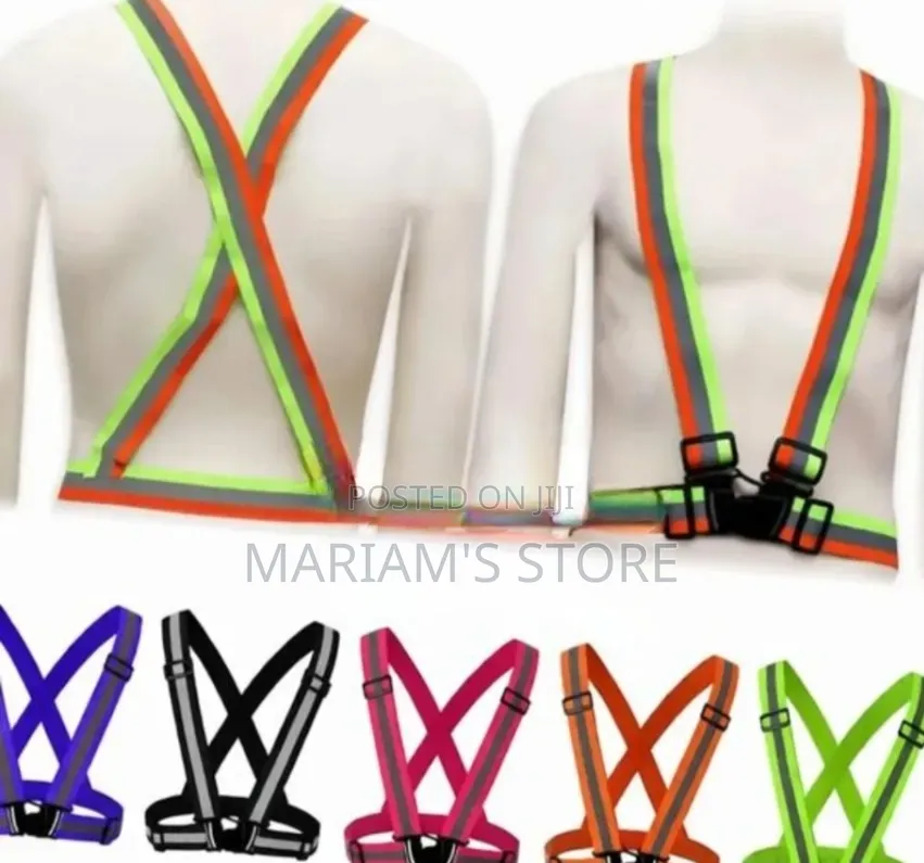 Adjustable High-Visibility Reflective Safety Belt Harness
