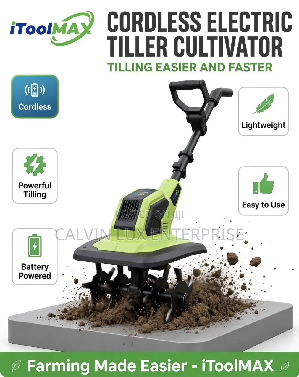 Cordless Tiller Cultivator
