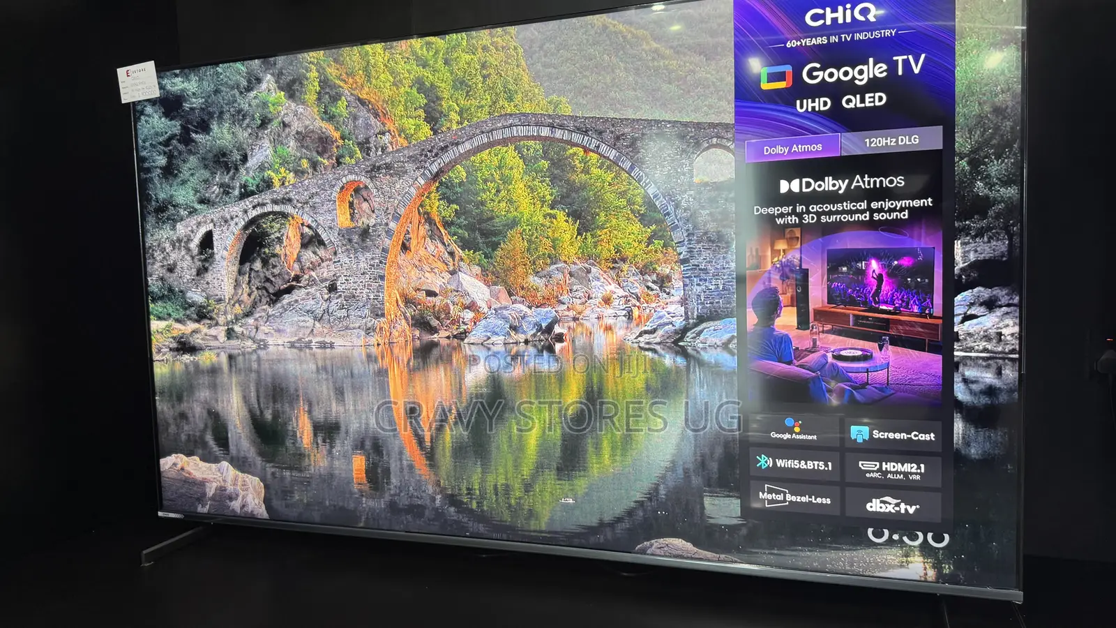 Chiq 85” Smart Android Google QLED TV