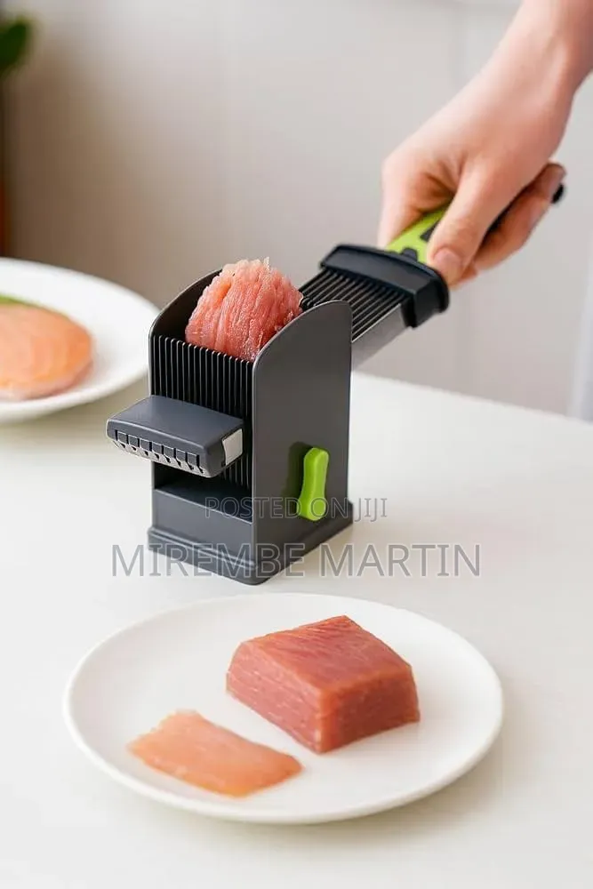 Meat Slicer, Stainless Steel Manual Fresh Meat Cutter, 18 Uniform