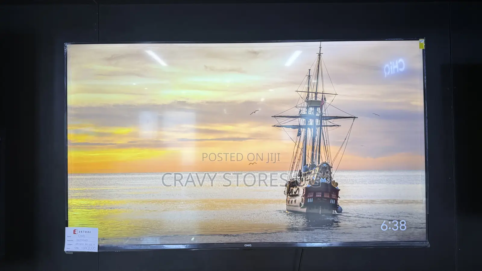 Chiq 55” UHD 4K Google Frameless TV