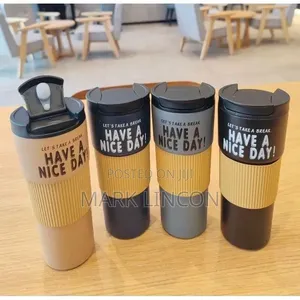 600ml Insulated Stainless Steel Coffee Travel Mug Thermo Cup