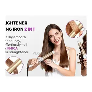 2-in-1 Professional Hair Straightener & Curling Iron
