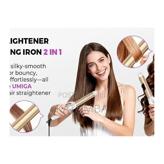 2-in-1 Professional Hair Straightener & Curling Iron