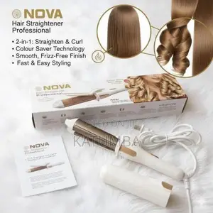 2-in-1 Professional Hair Straightener & Curling Iron