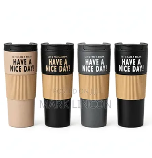 600ml Insulated Stainless Steel Coffee Travel Mug Thermo Cup