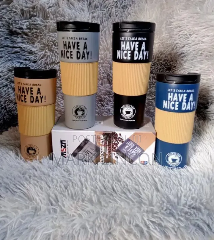 600ml Insulated Stainless Steel Coffee Travel Mug Thermo Cup
