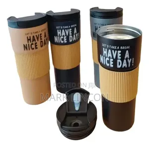 600ml Insulated Stainless Steel Coffee Travel Mug Thermo Cup
