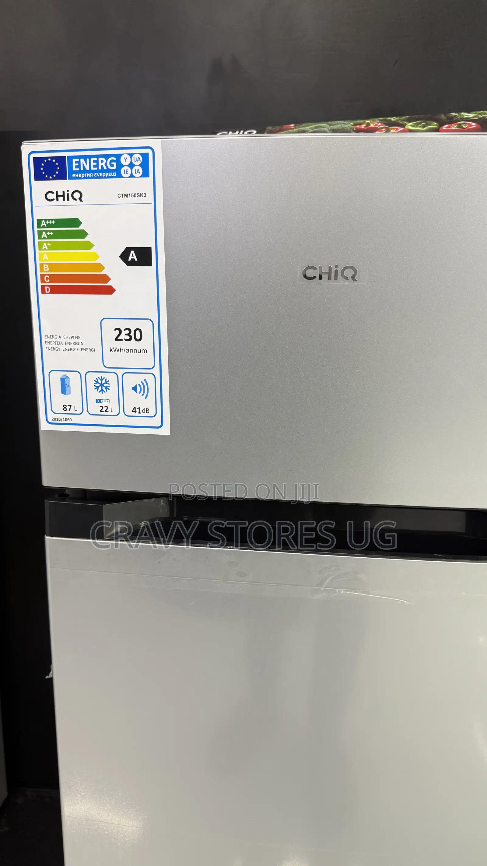 Chiq 150L Double Door Fridge