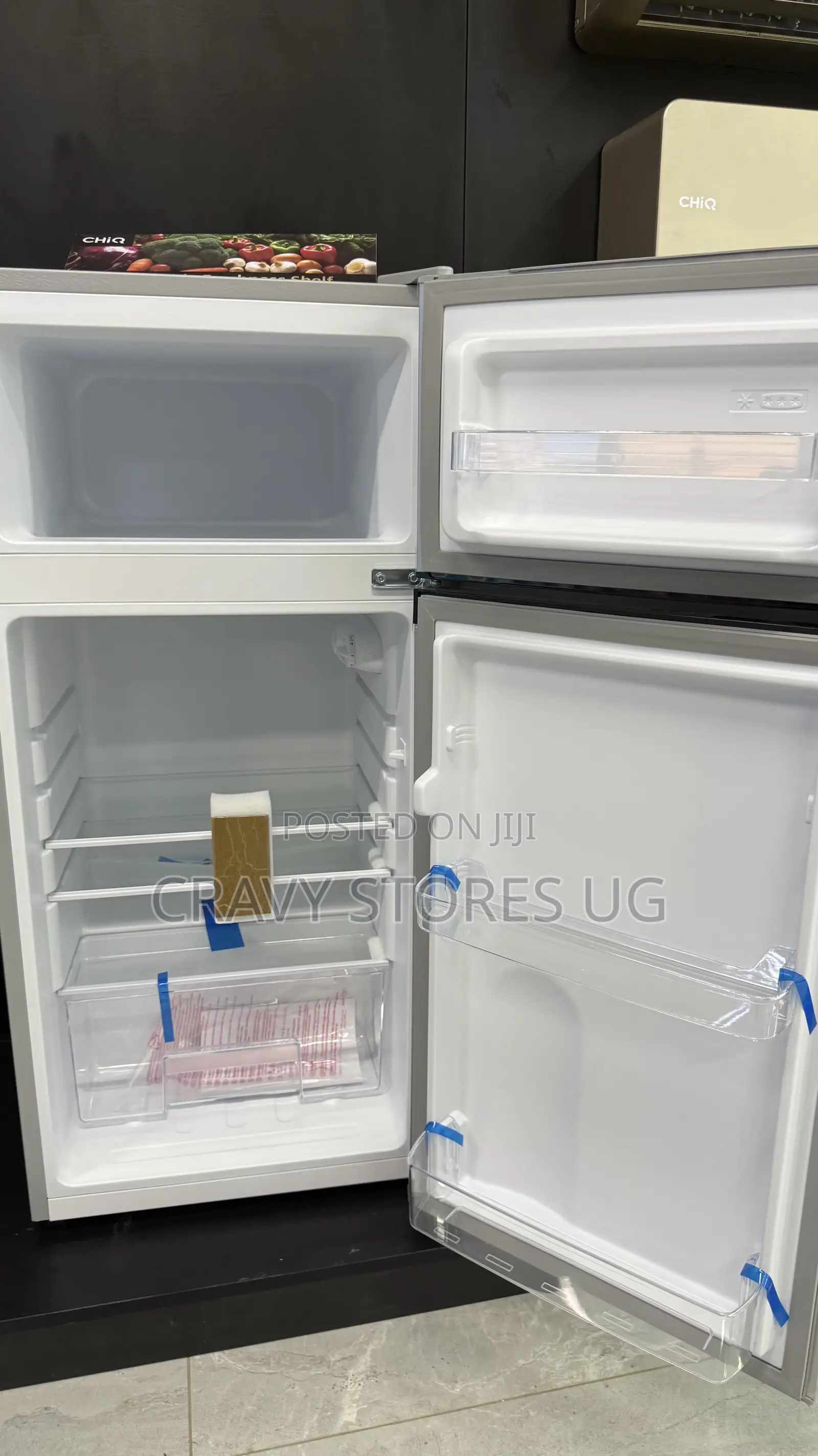 Chiq 150L Double Door Fridge
