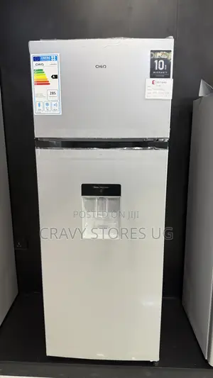 Chiq 270L Double Door Fridge With Dispenser