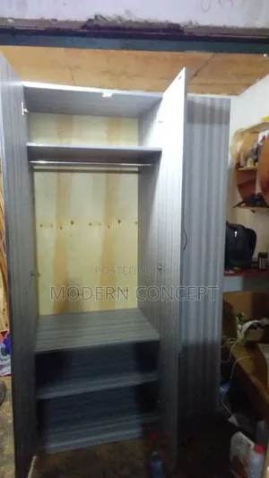 Gray Movable Woderobe