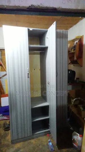 Gray Movable Woderobe