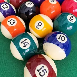 Resin Billiard Ball Set - Standard 16-Piece Pool Ball Kit