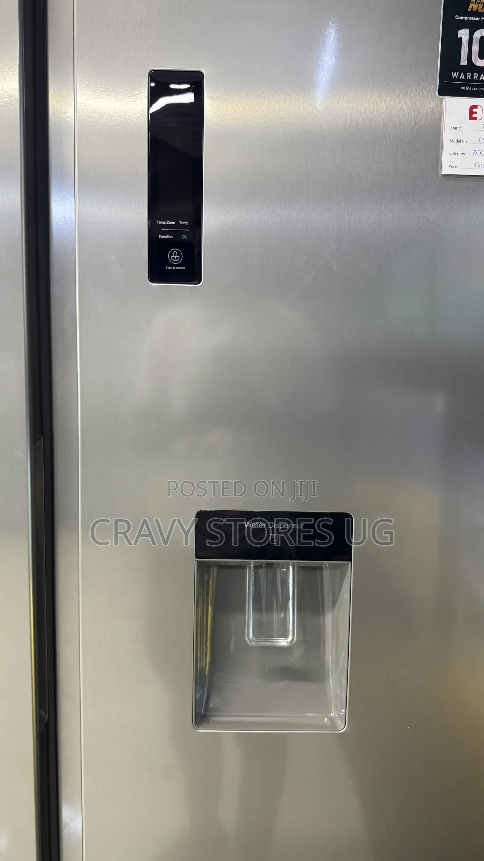 Chiq 800L Side by Side Fridge With Dispenser