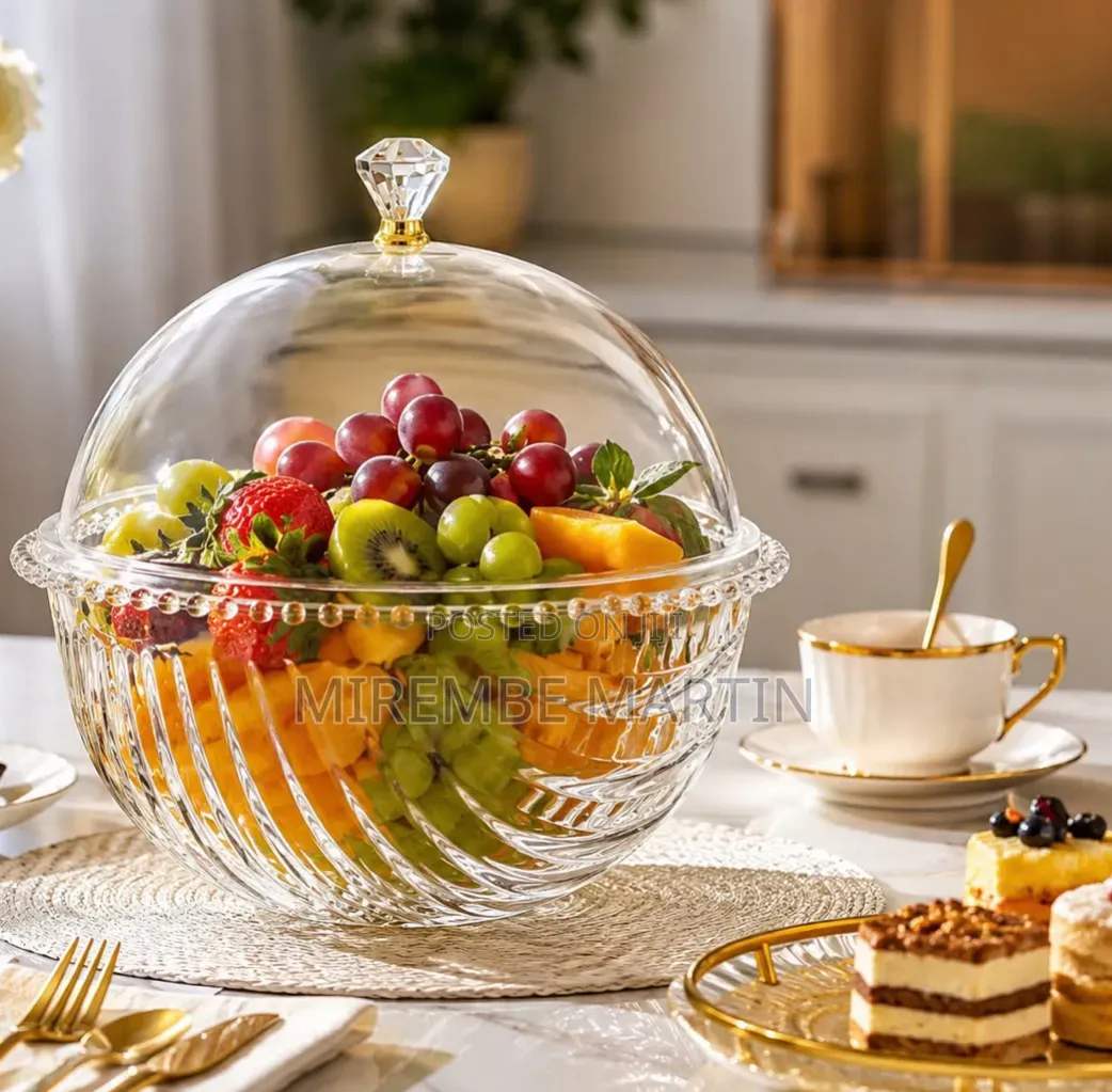 Glass Acrylic Salad Bowl