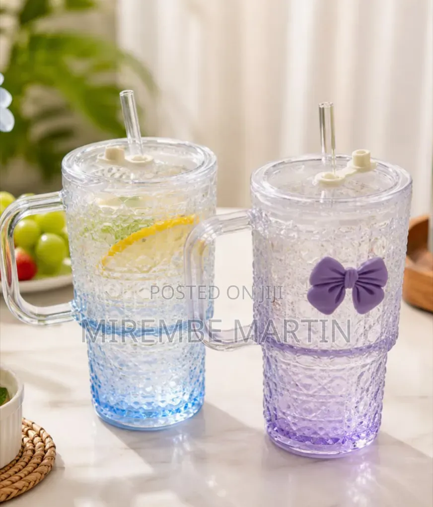 600ml Textured Glass Tumbler