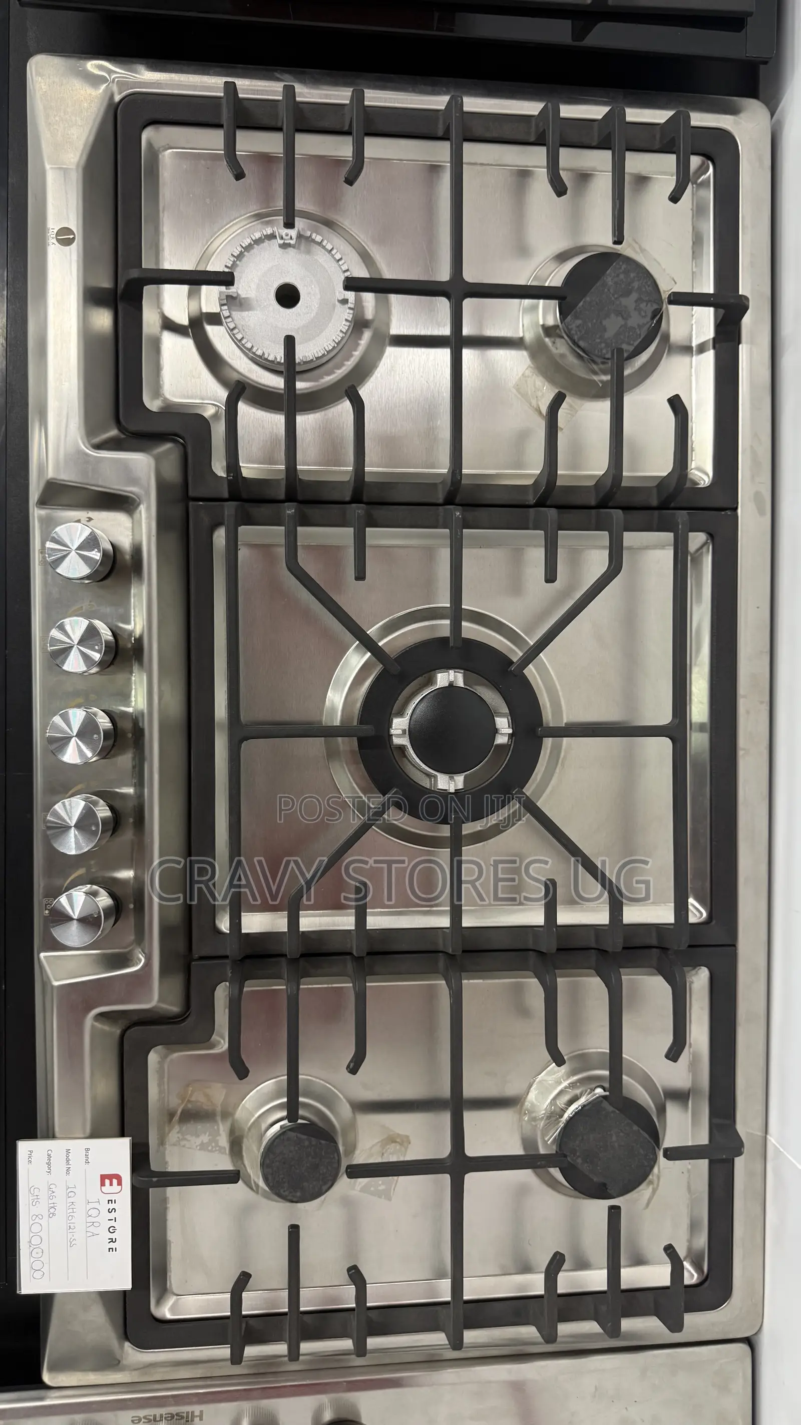 IQRA 6121-Ss Built-in Gas Hob With 5 Gas Plates