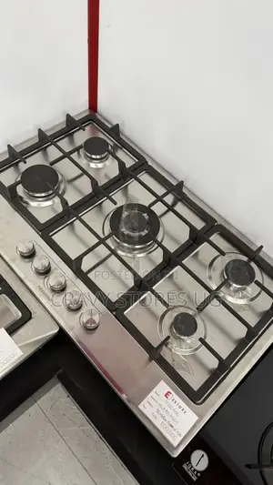 Hisense 5501 90by50cm Builtin Gas Hob 5 Gas Plates & Auto Ignition