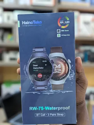 Haino Teko RW75 (RW-75) Waterproof Smart Watch With Curved AMOLED