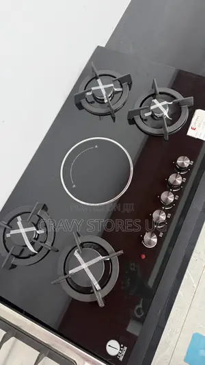IQRA KH5008EG Built-in Gas Hob With 4 Gas Plates & Ceramic Plate