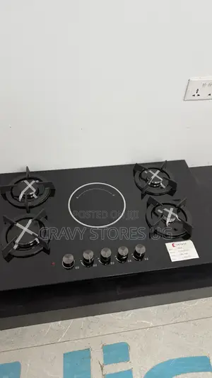 IQRA KH5008EG Built-in Gas Hob With 4 Gas Plates & Ceramic Plate
