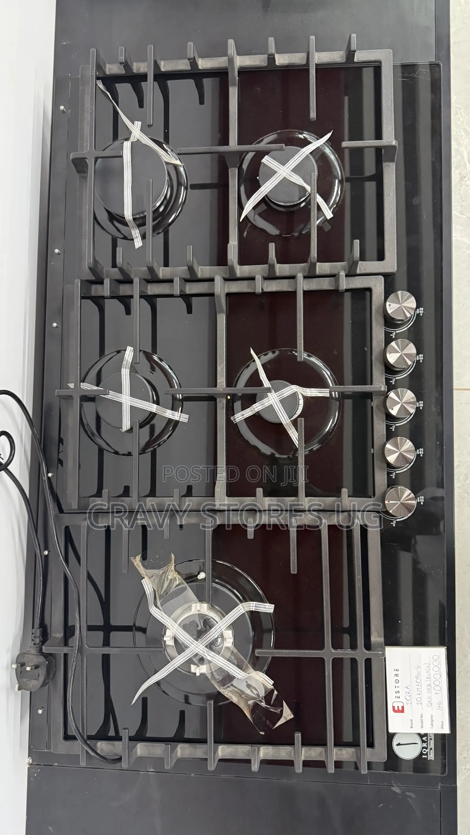 IQRA KH5096 Built-in Gas Hob With 5 Gas Plates & Auto Ignition
