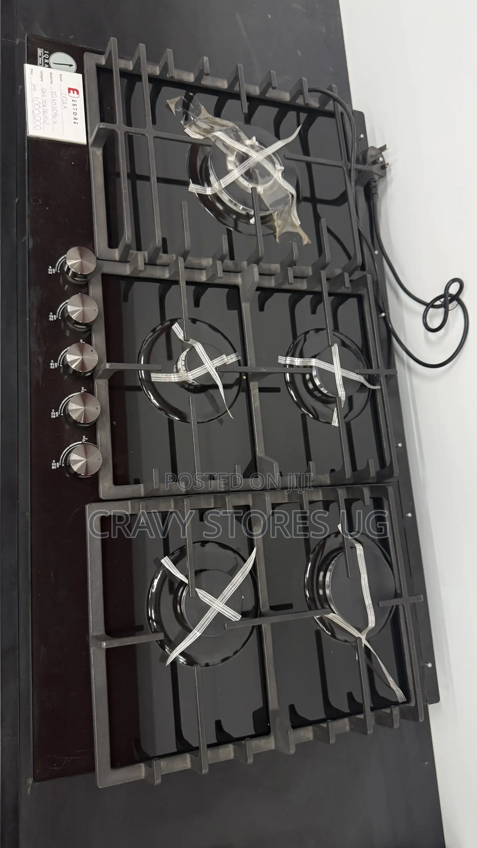 IQRA KH5096 Built-in Gas Hob With 5 Gas Plates & Auto Ignition