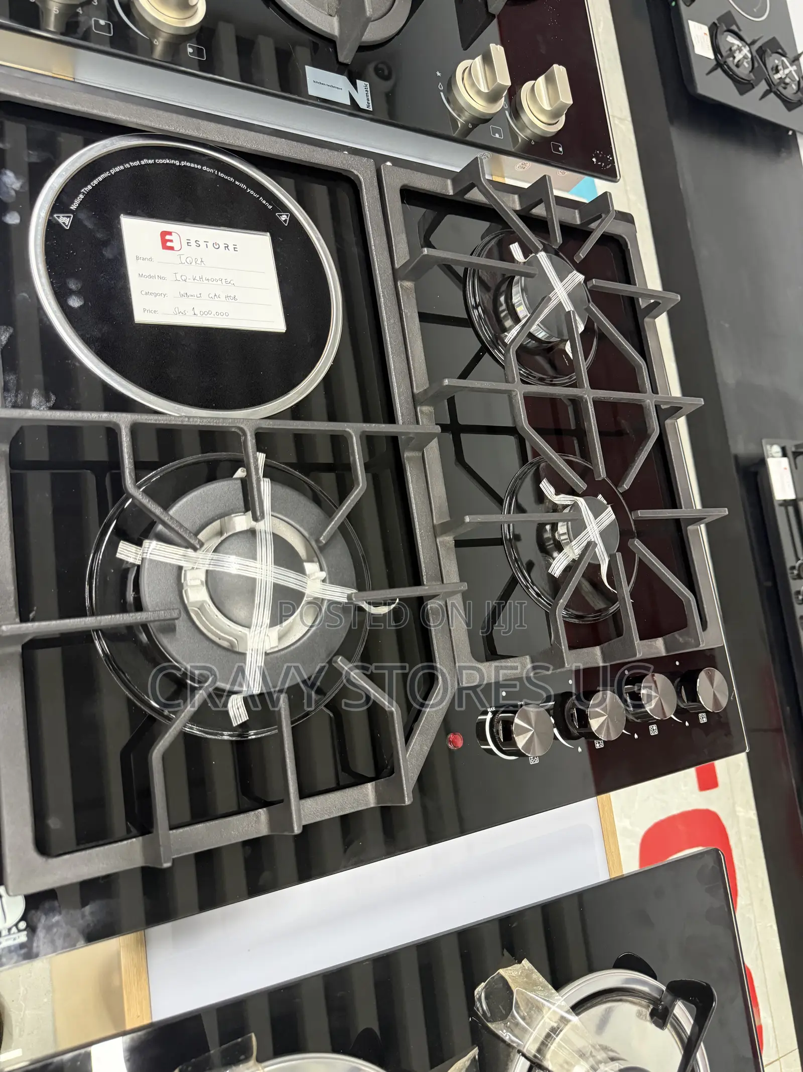 IQRA 4009EG Built-in Gas Hob With 3 Gas Plates & 1 Electric Plate