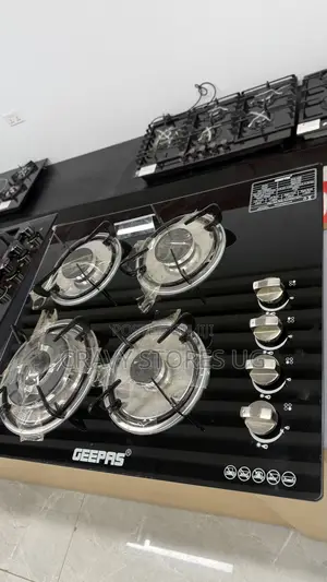Geepas GK-4410Q Built-in Gas Hob With 4 Gas Plates & Auto Ignition