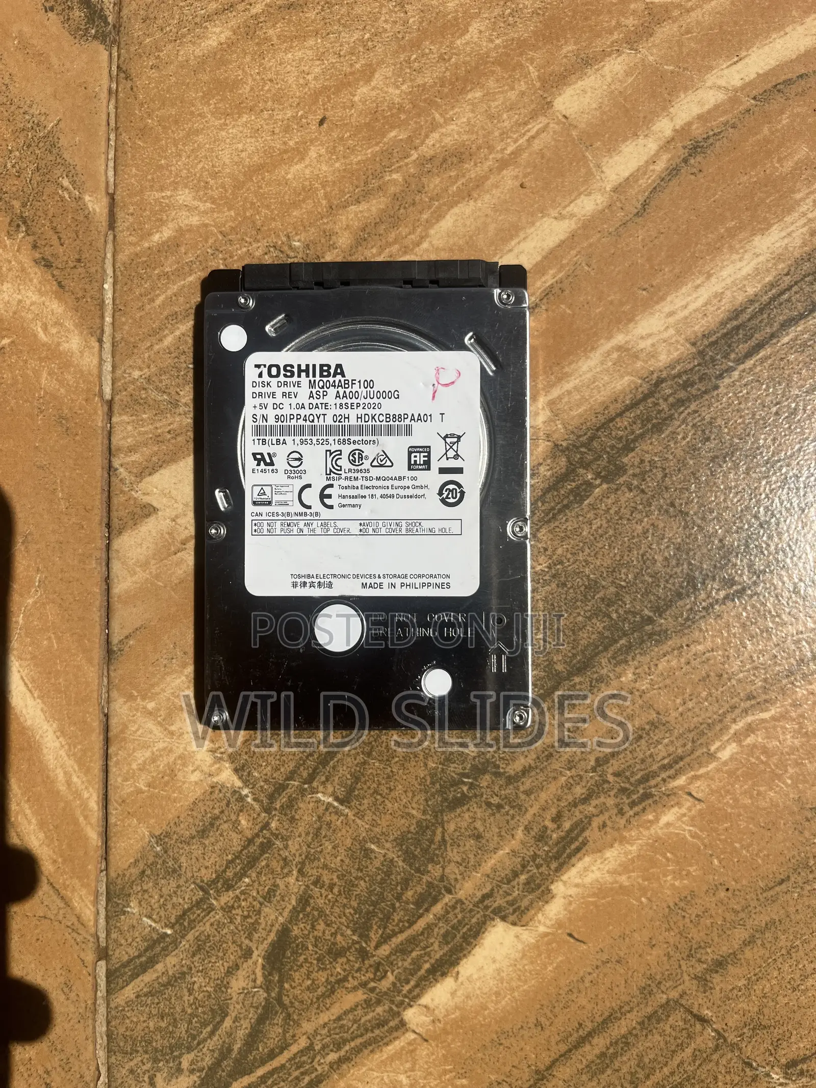 Toshiba 1TB Laptop Internal Hard Drive – 2.5” SATA HDD
